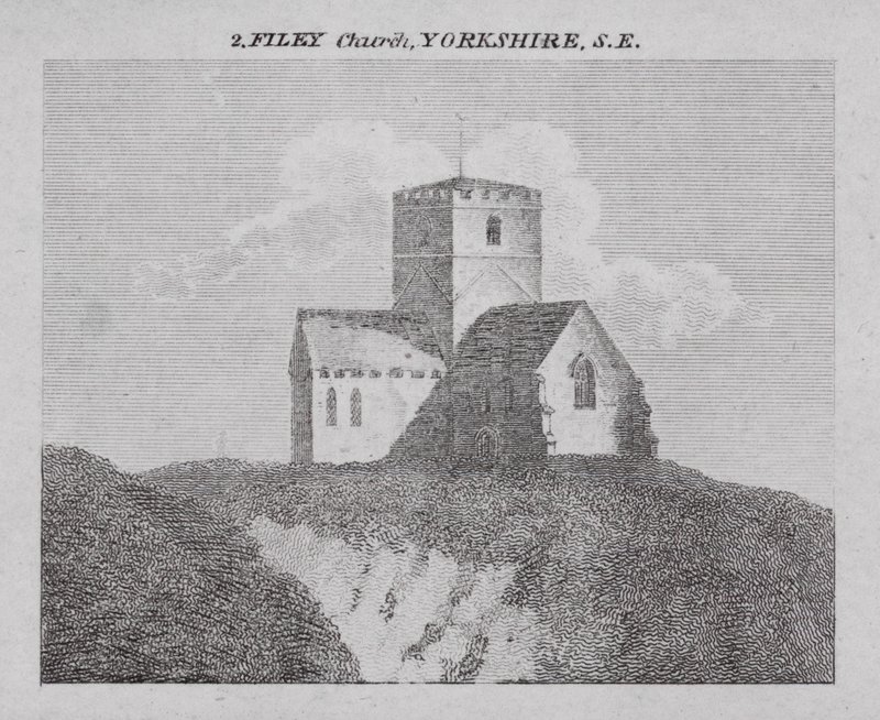 Filey Church, Yorkshire, SE (gravering) av English School