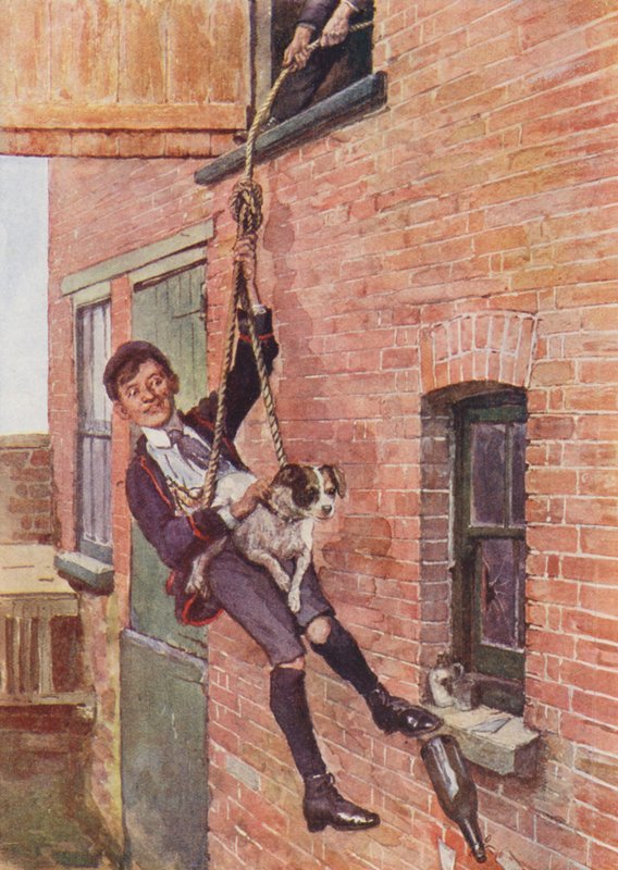 Brannøvelse (litho i farge) av English School