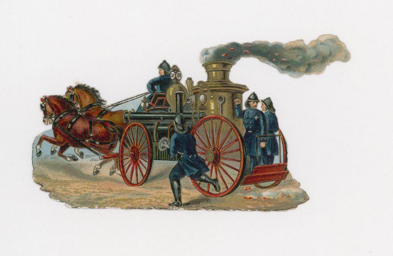 Brannbeskyttelse (chromolitho) av English School