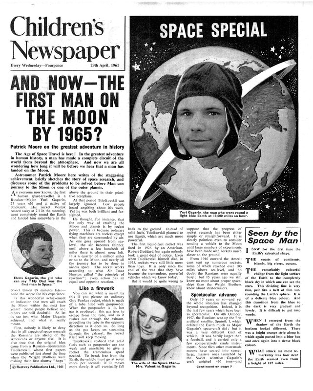 First Man on the Moon innen 1965, forsiden av 