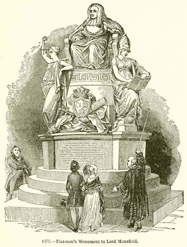 Flaxmans monument til Lord Mansfield av English School