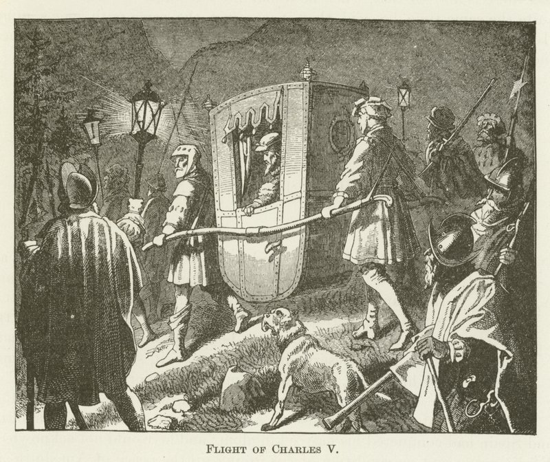 Flyvningen til Charles V av English School