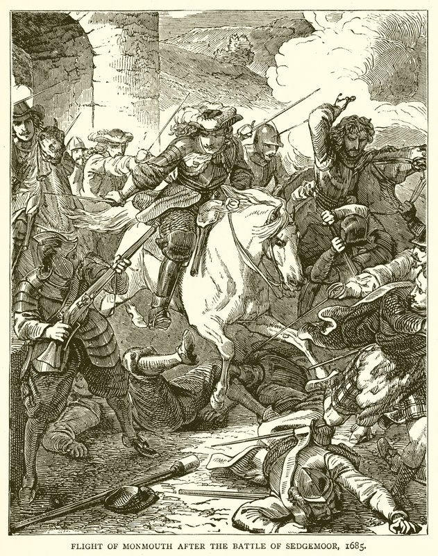 Flight of Monmouth etter slaget ved Sedgemoor, 1685 av English School