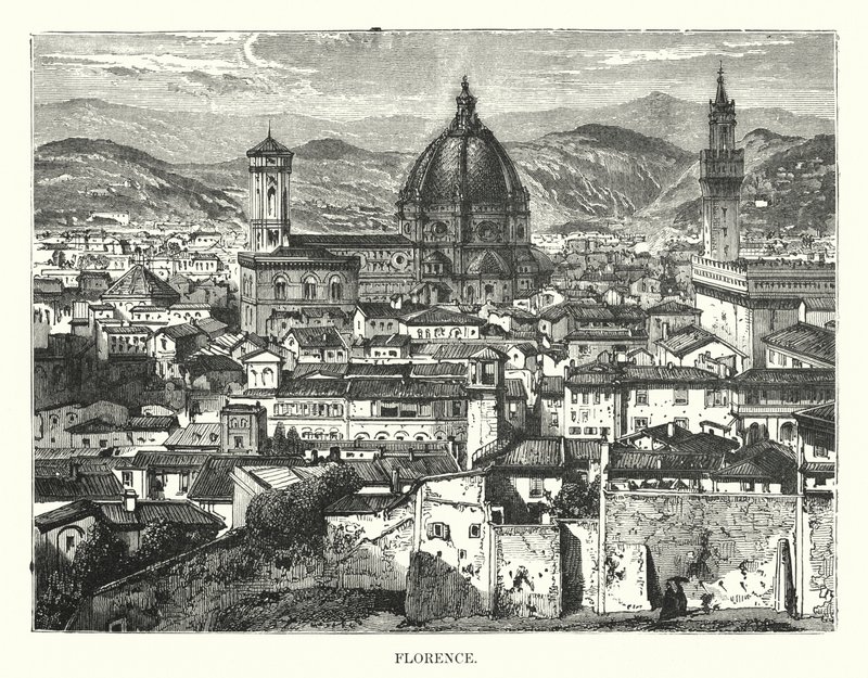 Firenze (gravering) av English School