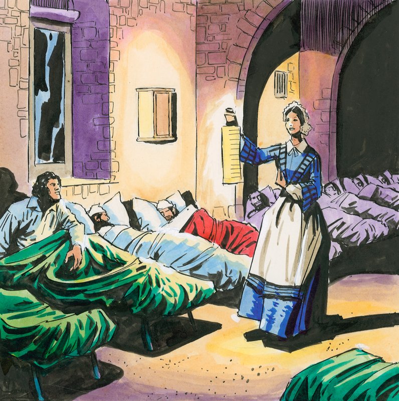 Florence Nightingale av English School
