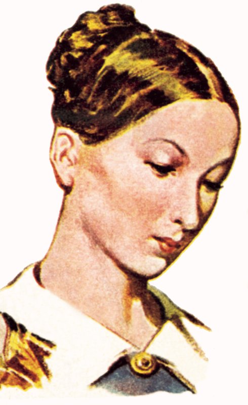 Florence Nightingale som ung kvinne av English School