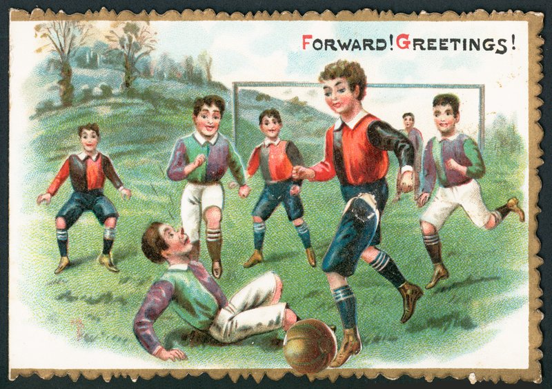 Fotballkamp (Frem! Hilsen!), Julekort av English School