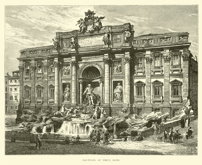 Trevifontenen, Roma av English School