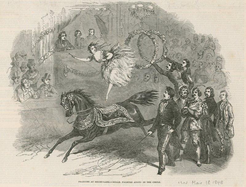 Franconi på Drury Lane - Mddle Palmyre Anato in the Circle av English School