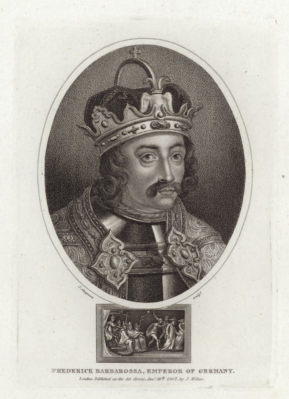 Frederick Barbarossa, keiser av Tyskland av English School