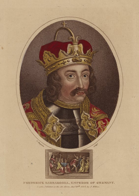 Frederick Barbarossa, keiser av Tyskland av English School