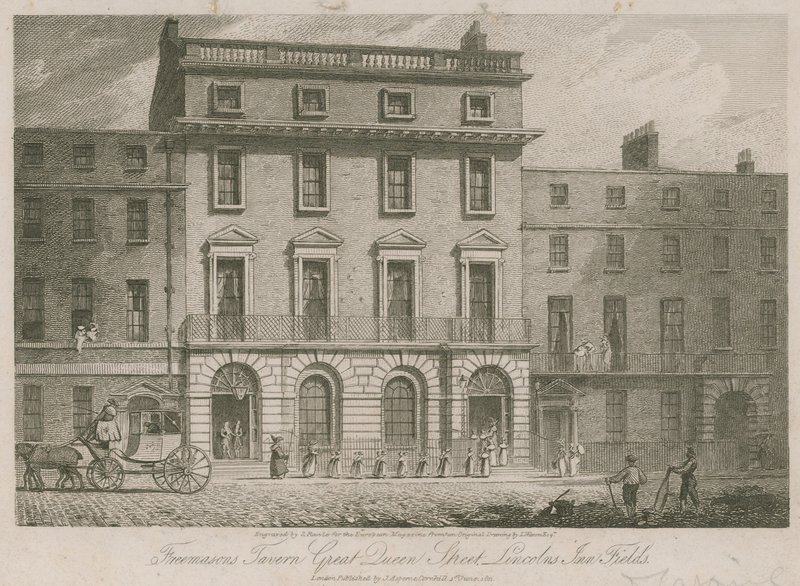 Freemasons Tavern, Great Duncan Street, Lincolns Inn Fields, London av English School