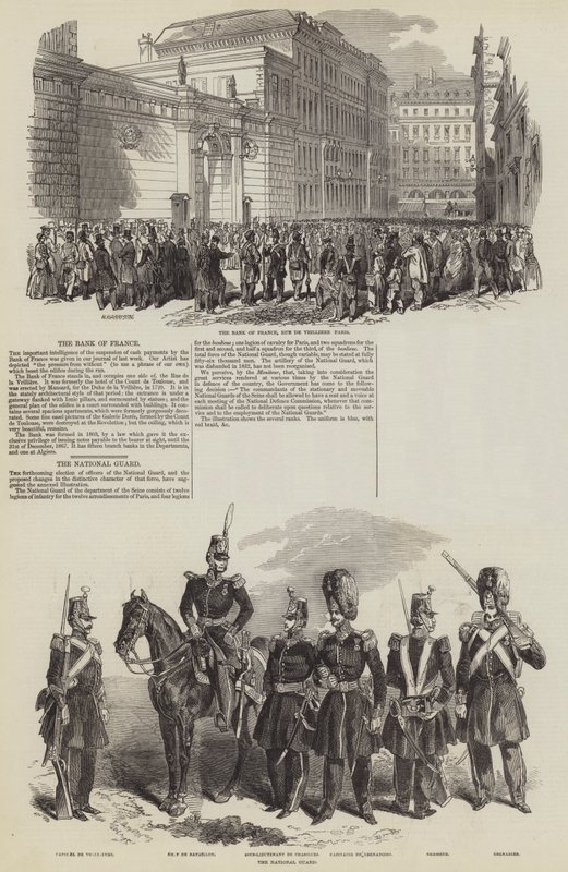 Den franske revolusjonen av 1848 (gravering) av English School