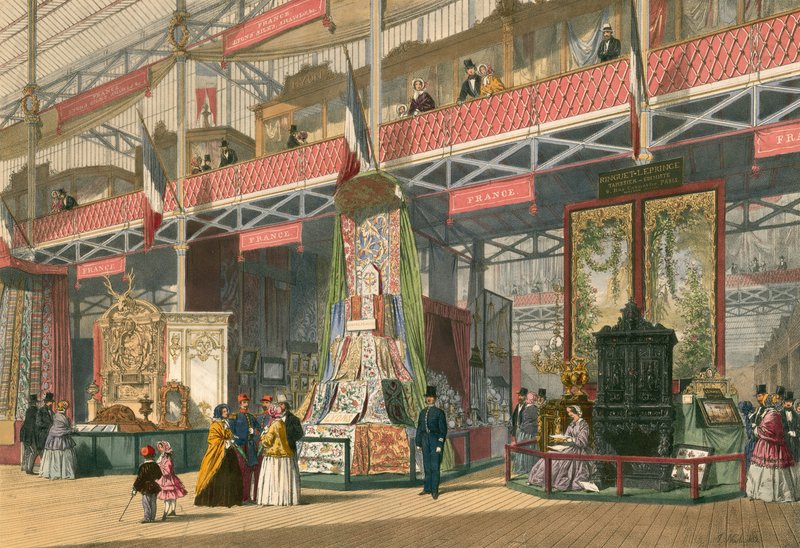 Fransk del av Den store utstillingen fra 1851 av English School