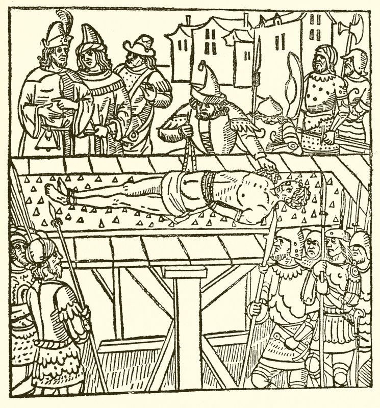 Fra Lydgates Fall of Princes, 1494 av English School