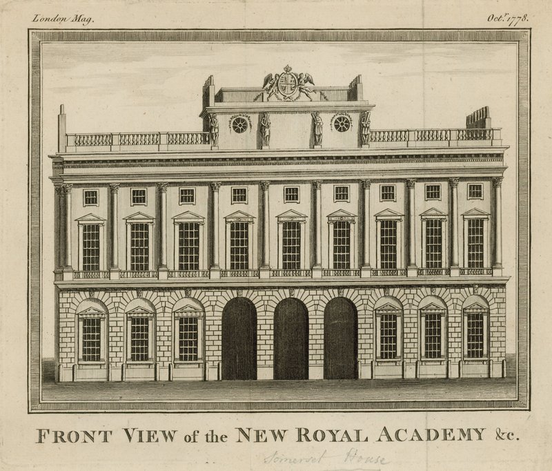 Forfra av det nye Royal Academy av English School