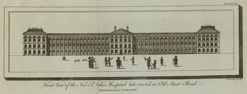 Forfra av det nye St Lukes Hospital av English School