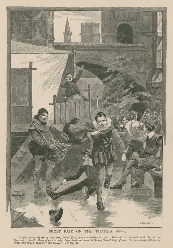 Frostmesse på Themsen, 1683-84 av English School