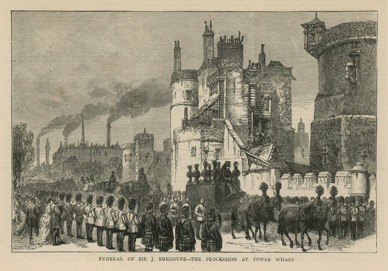 Begravelse til Sir John Fox Burgoyne av English School