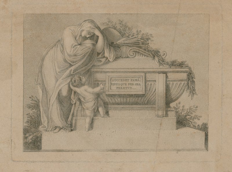 Begravelsesbillett for Sir Joshua Reynolds, 3. mars 1792 av English School