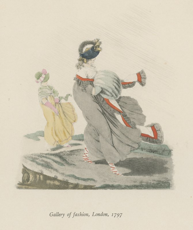 Gallery of Fashion, London, 1797 av English School