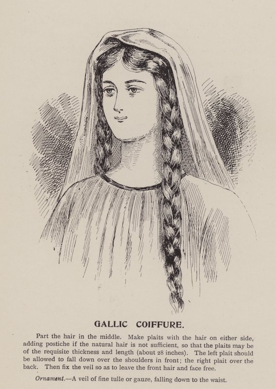 Gallisk frisyre (gravering) av English School