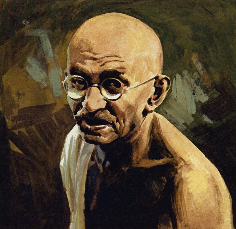 Gandhi var kjent som Mahatma, eller Great Soul av English School