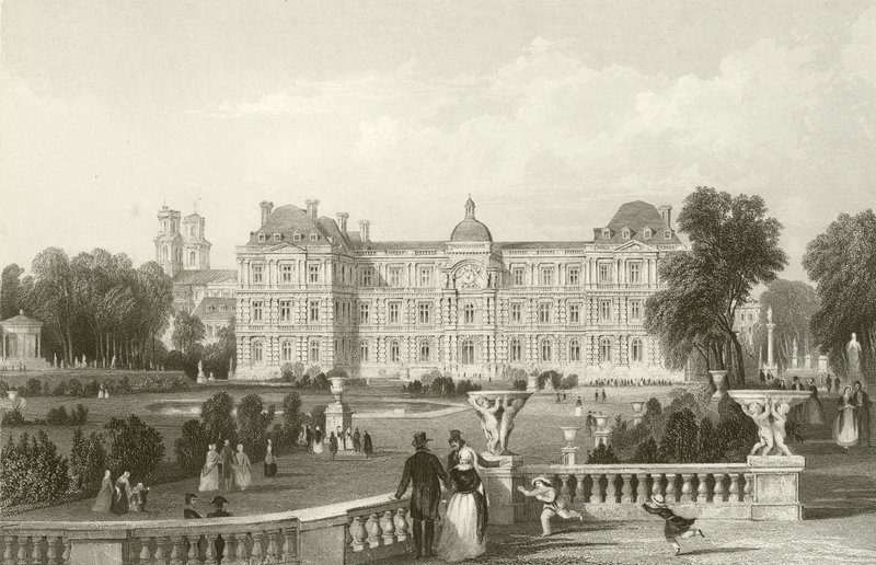 Hage - Fronten av Luxembourg - Paris av English School