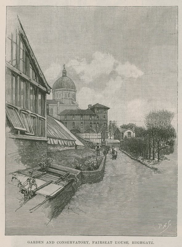 Hage og vinterhage, Fairseat House, Highgate av English School