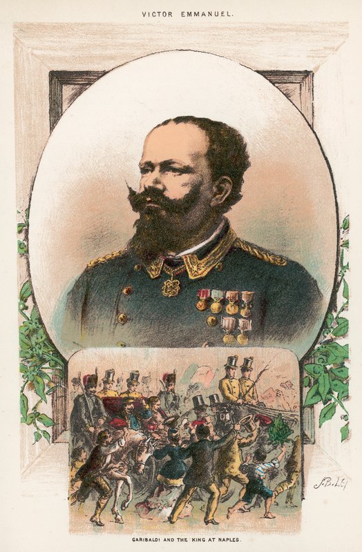 Garibaldi og kongen i Napoli av English School