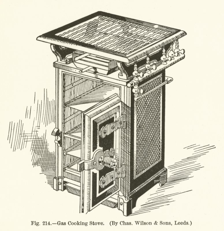 Gasskomfyr, av Charles Wilson and Sons, Leeds av English School