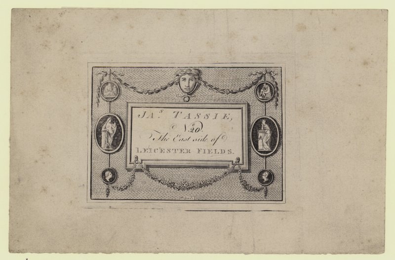 Gem and Seal Modeller, James Tassie, byttekort av English School