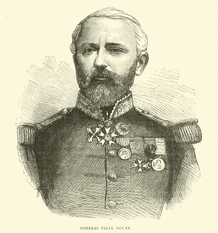 General Felix Douay, 1870 av English School