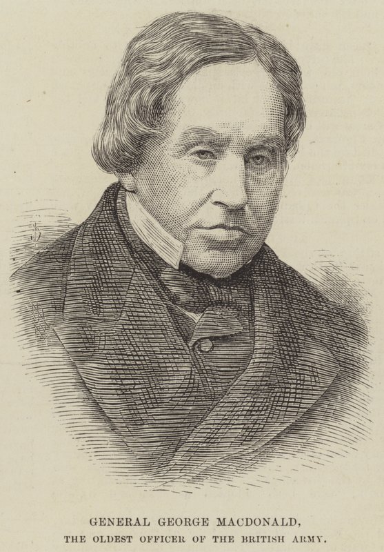 General George MacDonald, den eldste offiseren for den britiske hæren (gravering) av English School