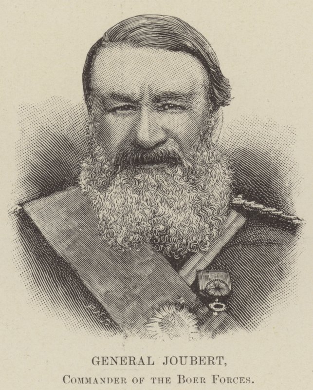 General Joubert, sjef for boerstyrkene (gravering) av English School