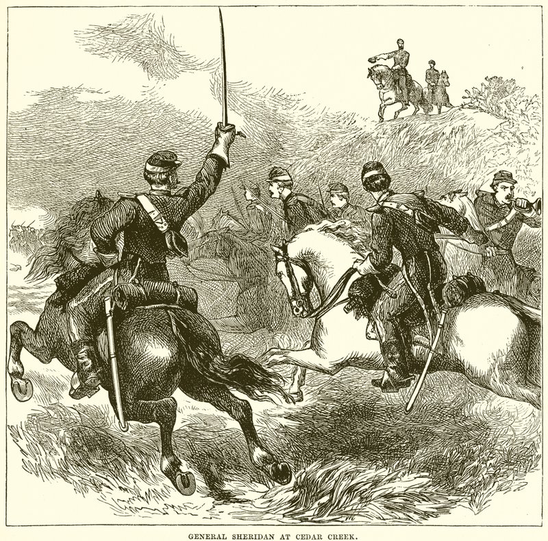 General Sheridan ved Cedar Creek av English School
