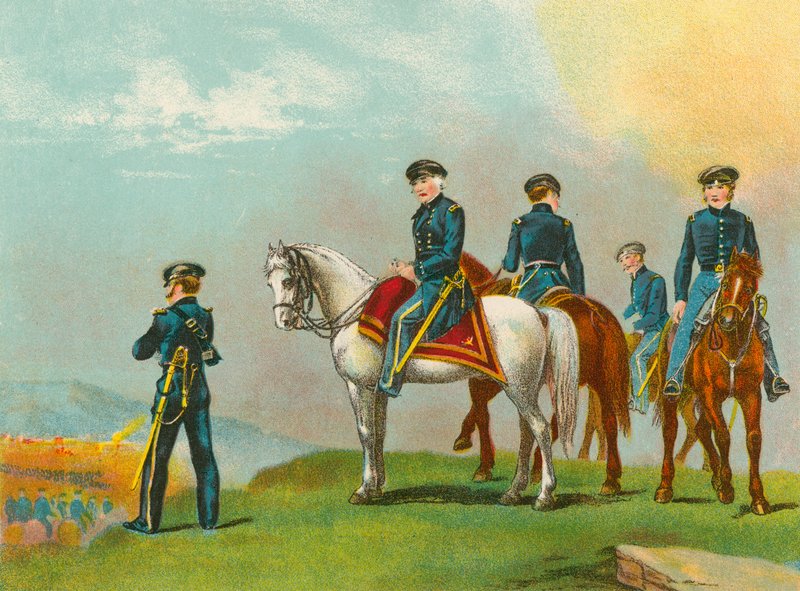 General Taylor i slaget ved Monterey av English School