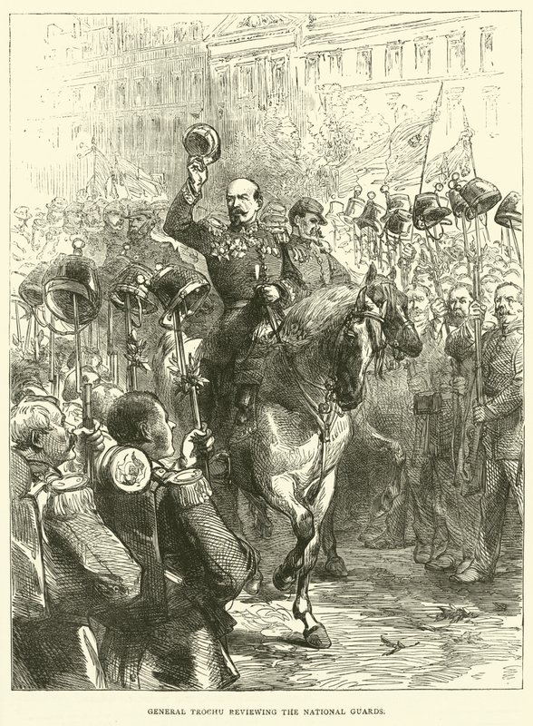 General Trochu gjennomgikk nasjonalgarden, september 1870 av English School