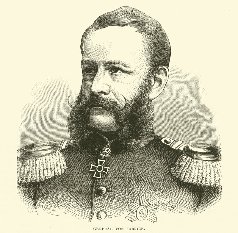General Von Fabrice, oktober 1870 av English School