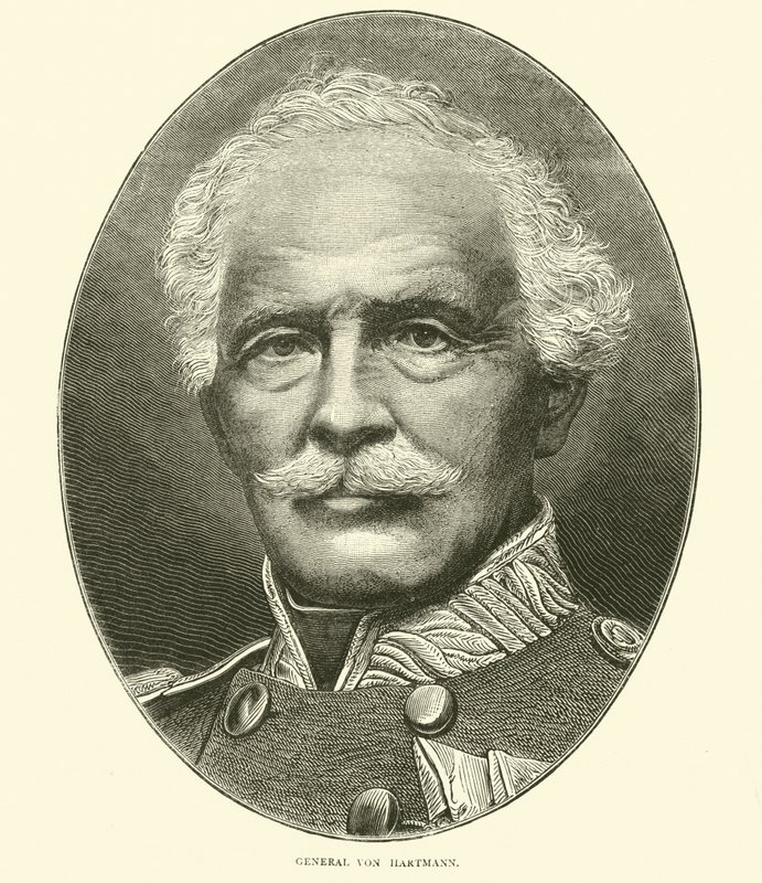 General von Hartmann, oktober 1870 av English School