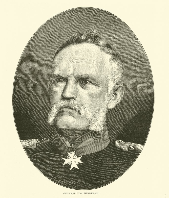 General Von Hindersin, oktober 1870 av English School