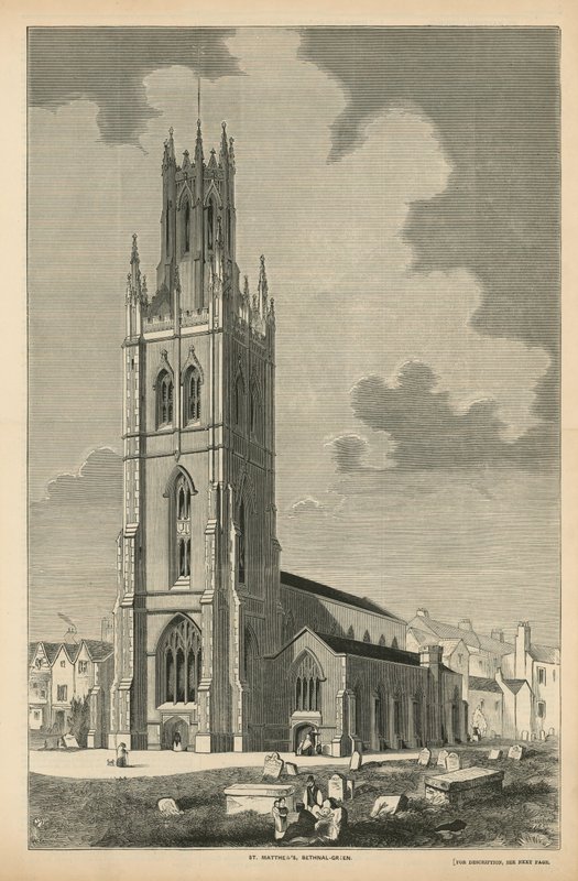 Generell utsikt over St Matthews Church av English School