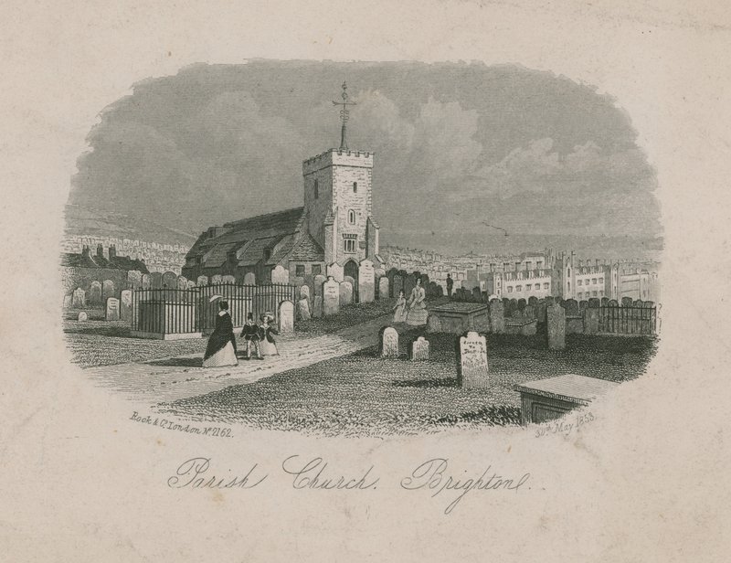 Generell utsikt over Parish Church i Brighton av English School