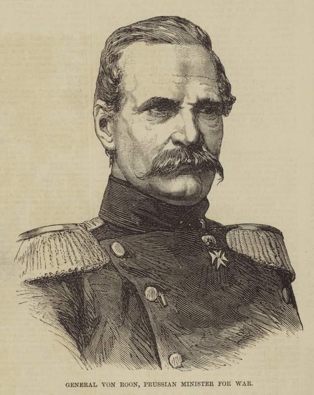 General von Roon, prøyssisk krigsminister (gravering) av English School