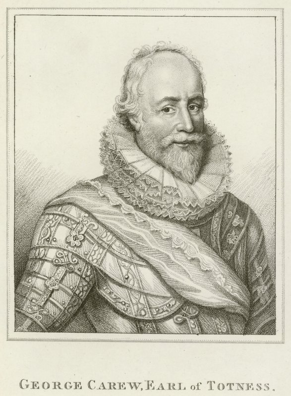 George Carew, jarl av Totness (gravering) av English School