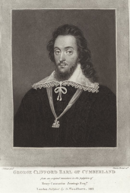 George Clifford jarl av Cumberland av English School