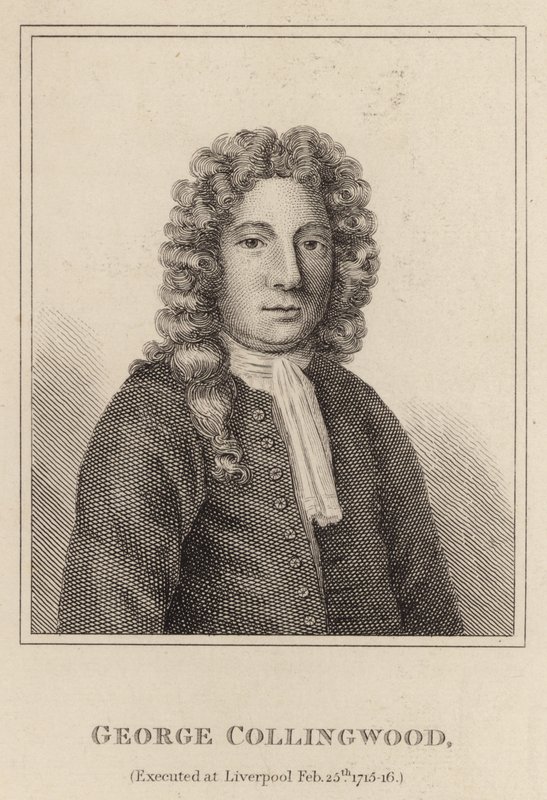 George Collingwood, henrettet i Liverpool 25. februar 1715-16 av English School