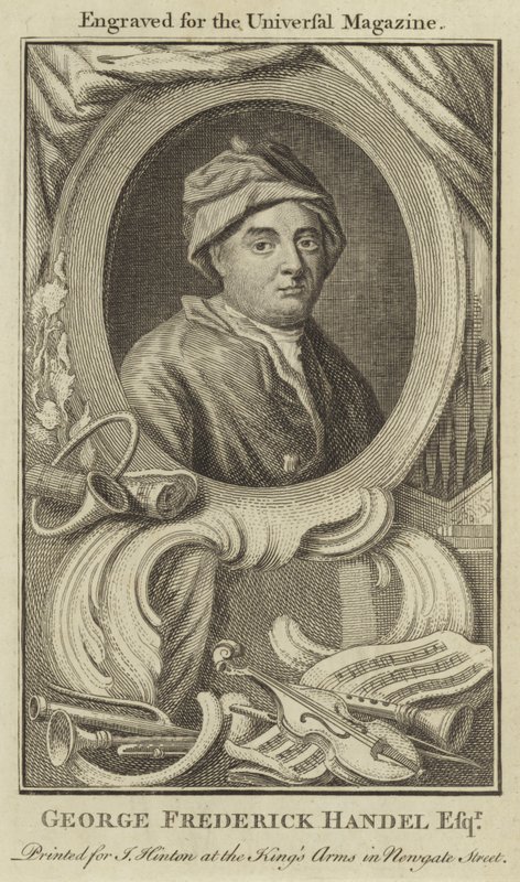 George Frederick Handel Esquire av English School