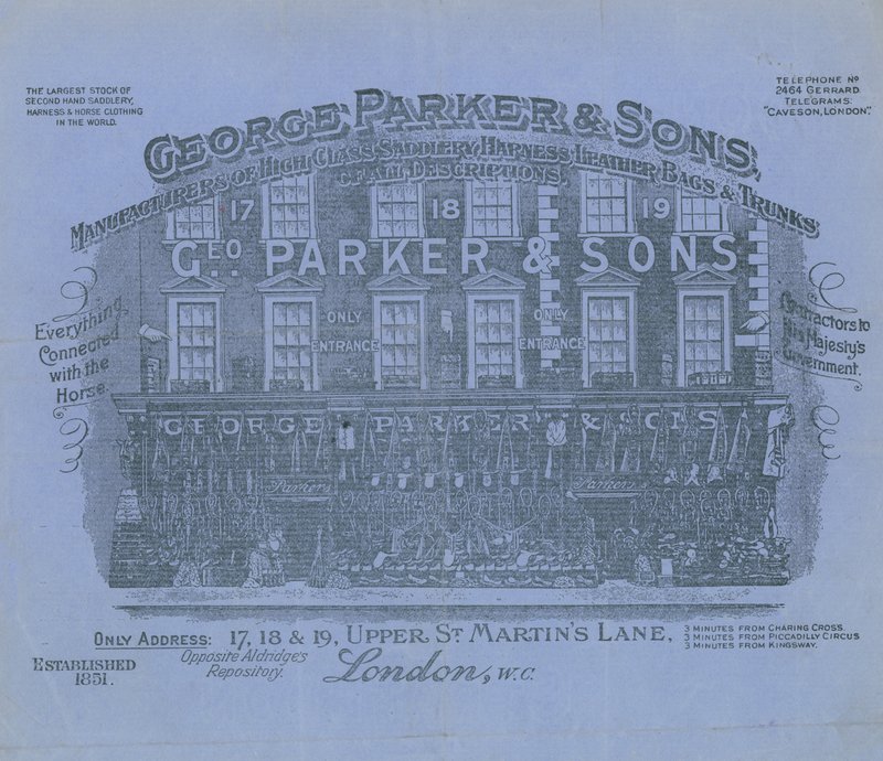 George Parker & Sons-butikk av English School