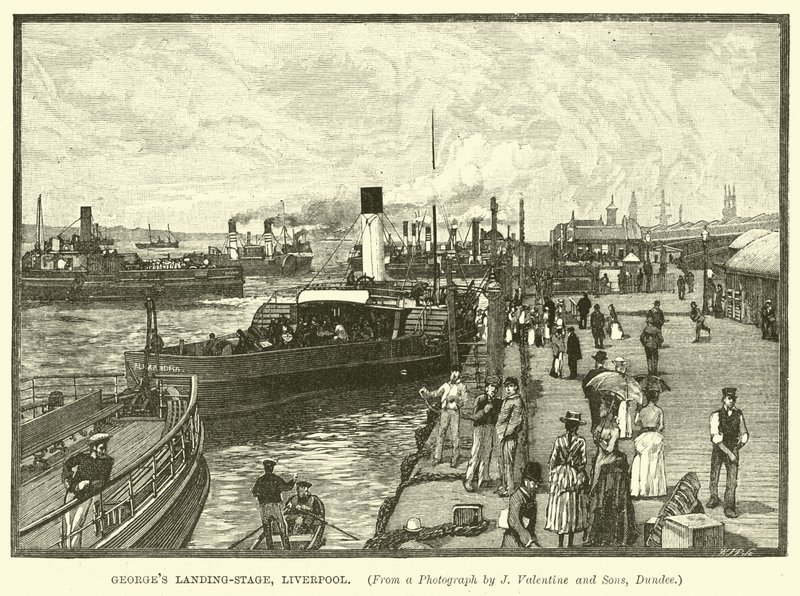 Georges Landing-Stage, Liverpool av English School